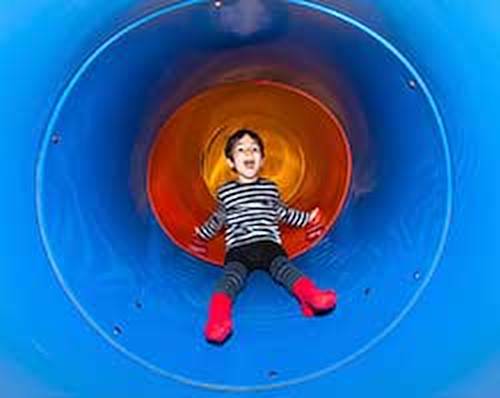 boy in tunnel