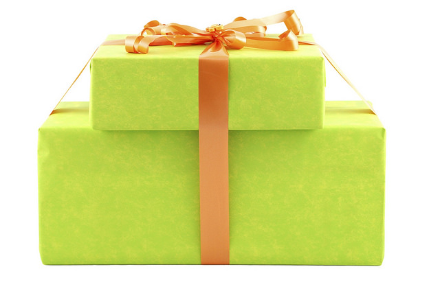 Green gift box