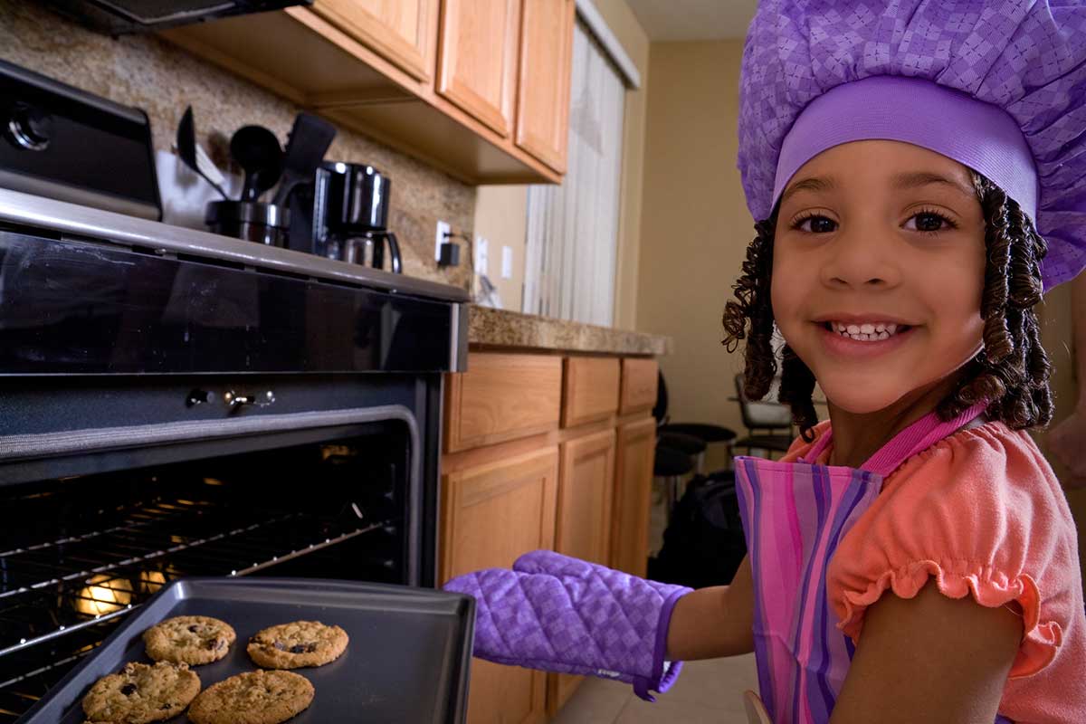 Girl baking