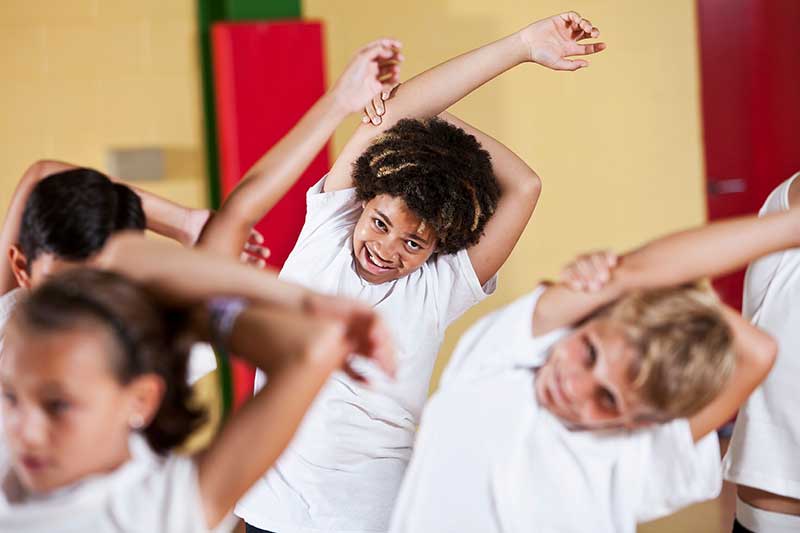 kids stretching