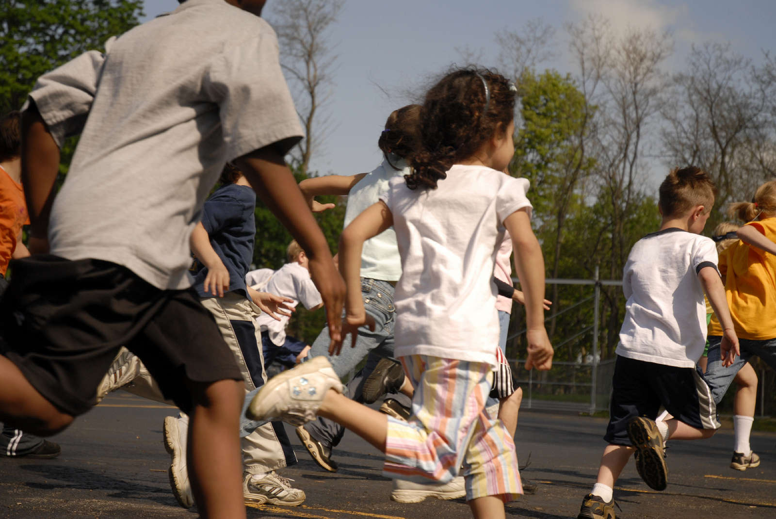 Kids running